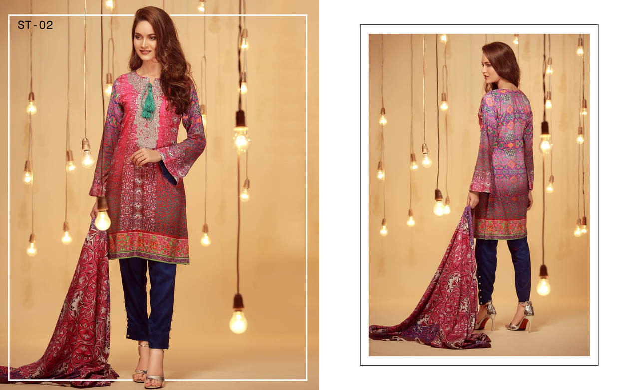 Reeva Embroidered Modal Winter Collection Design 2
