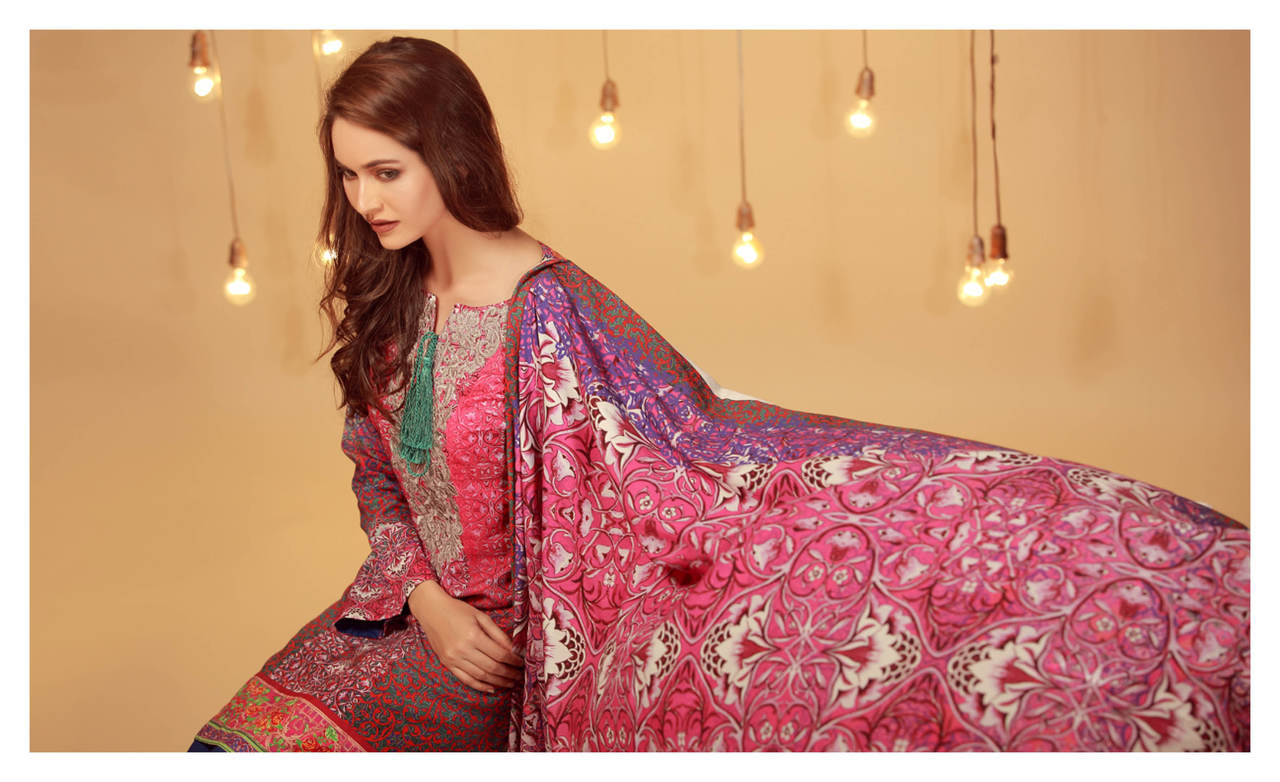 Reeva Embroidered Modal Winter Collection Design 2