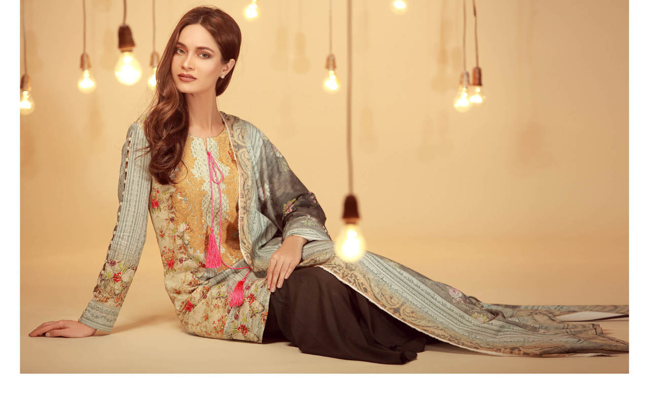 Reeva Embroidered Modal Winter Collection Design 3