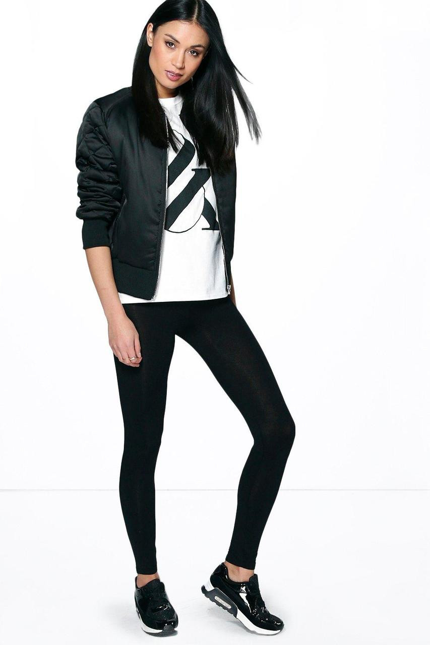 Fifth Avenue Basic Jersey Leggings - Black