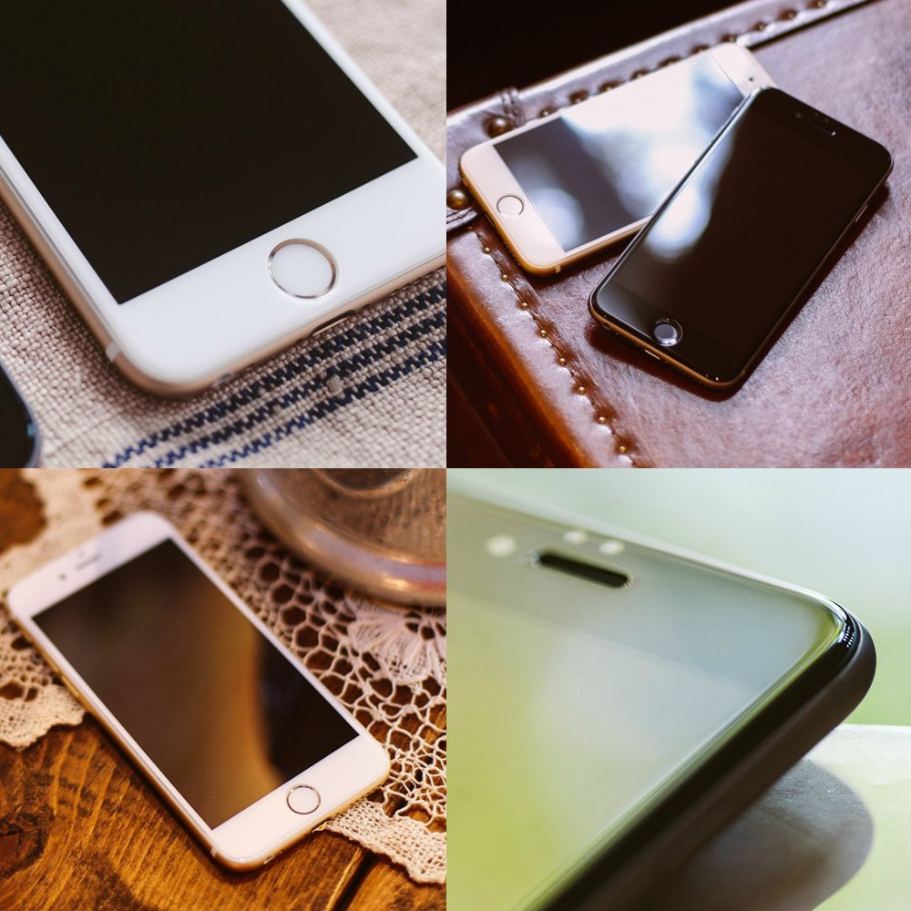 Ensida 3D Curved Fit HD 9H Tempered Glass Screen Protector iPhone 8/iPhone 7 Plus/6S Plus/6 Plus - Black