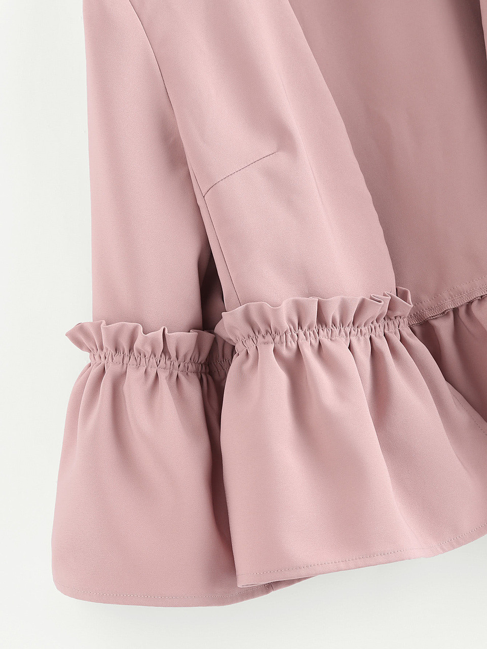 Fifth Avenue Women's Tailored Frill Detail Blazer - Mid Pink