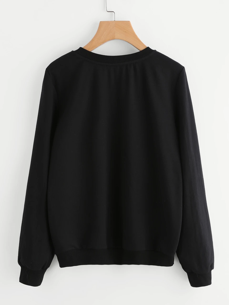 Fifth Avenue Happy Cat Printed Sweatshirt - Black