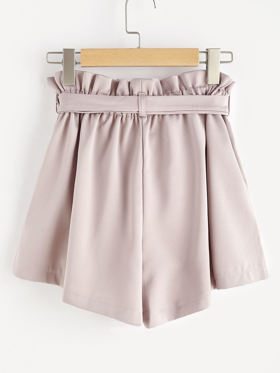 Fifth Avenue Women's Frill Waist Georgette Shorts - Pink