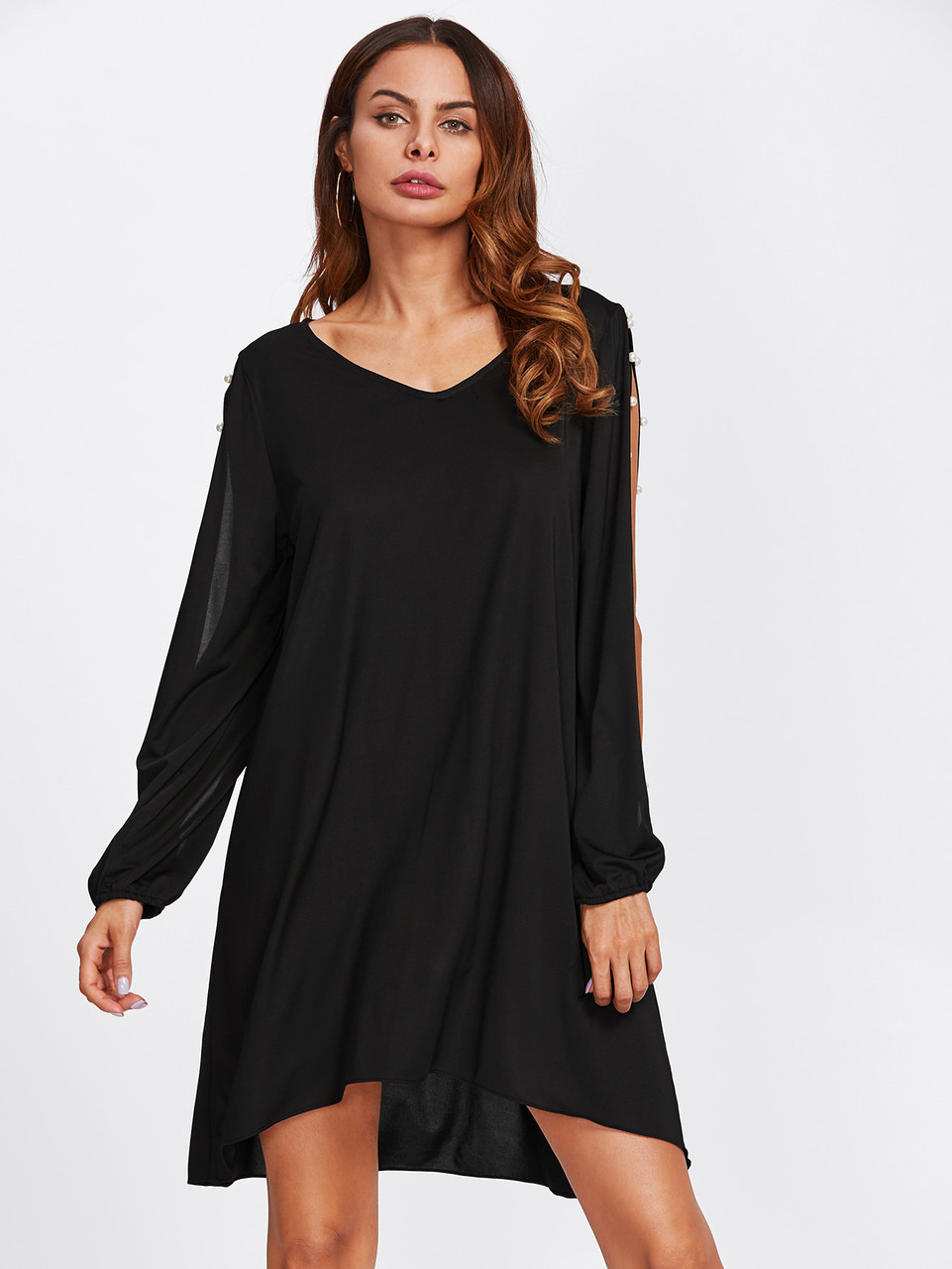 Fifth Avenue Women's NEMN Pearl Embellished Tunic - Black