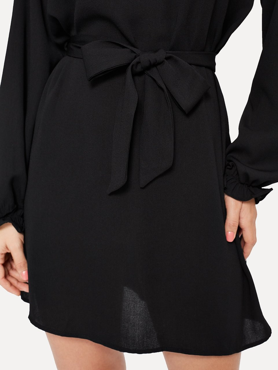 Fifth Avenue Women's Ruffle Dress Tunic UVA1065 - Black