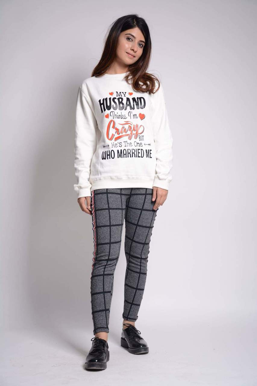 Women's WVA8 Plaid Side Striped Leggings by Fifth Avenue