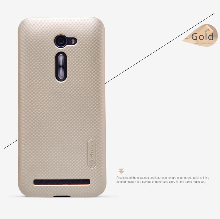 Nillkin Super Frosted Shield Case for Asus Zenfone 2 ZE500CL - Gold