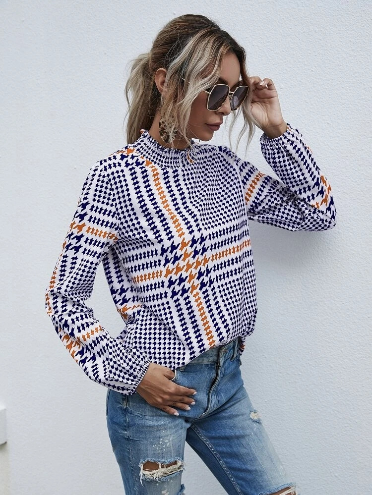 Fifth Avenue Womens Printed Stitched Western Top - FAWWT2