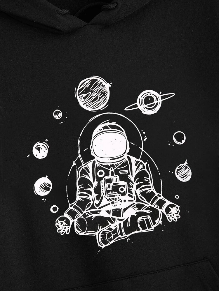 Fifth Avenue DIFT24 Space Mediation Print Hoodie - Black