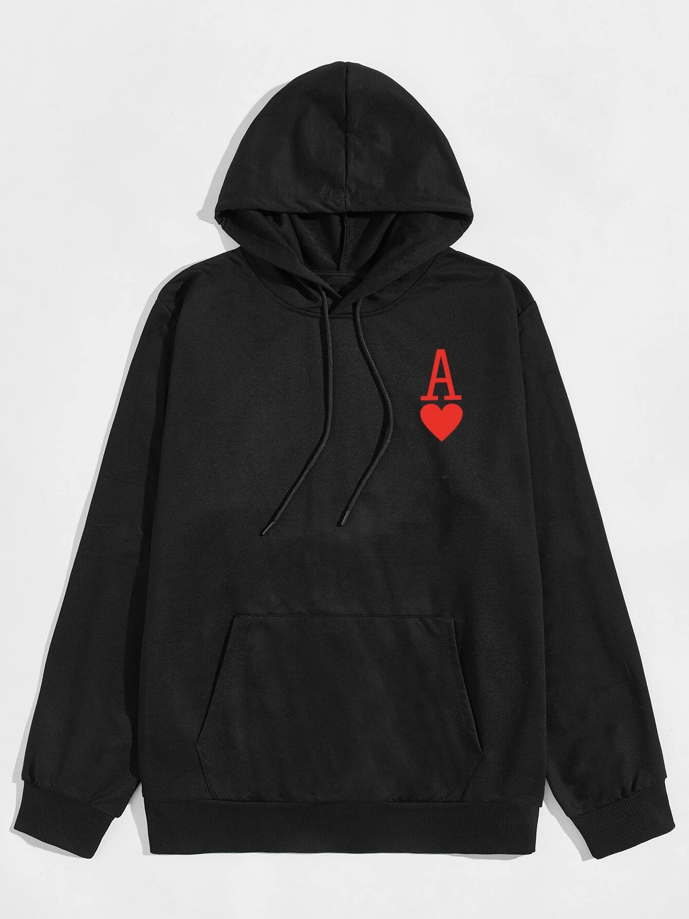 Fifth Avenue DIFT65 Ace Print Print Hoodie - Black