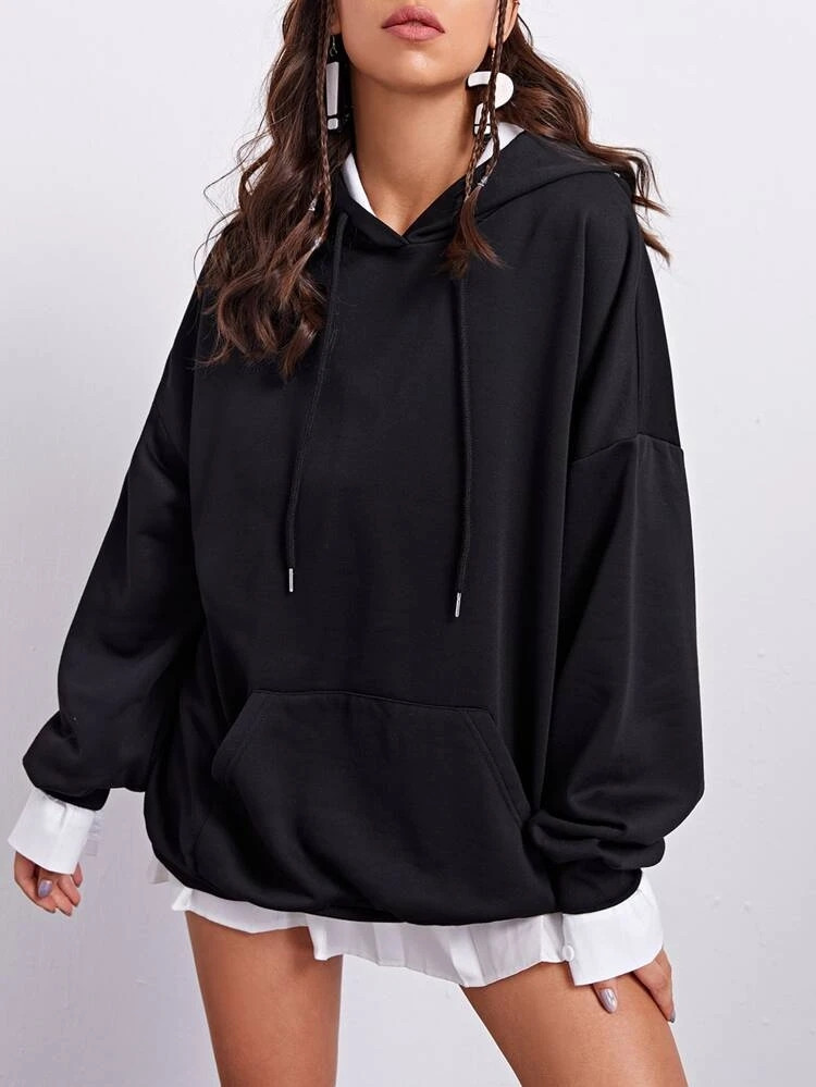 Fifth Avenue DIFT97 Back Space Print Hoodie - Black