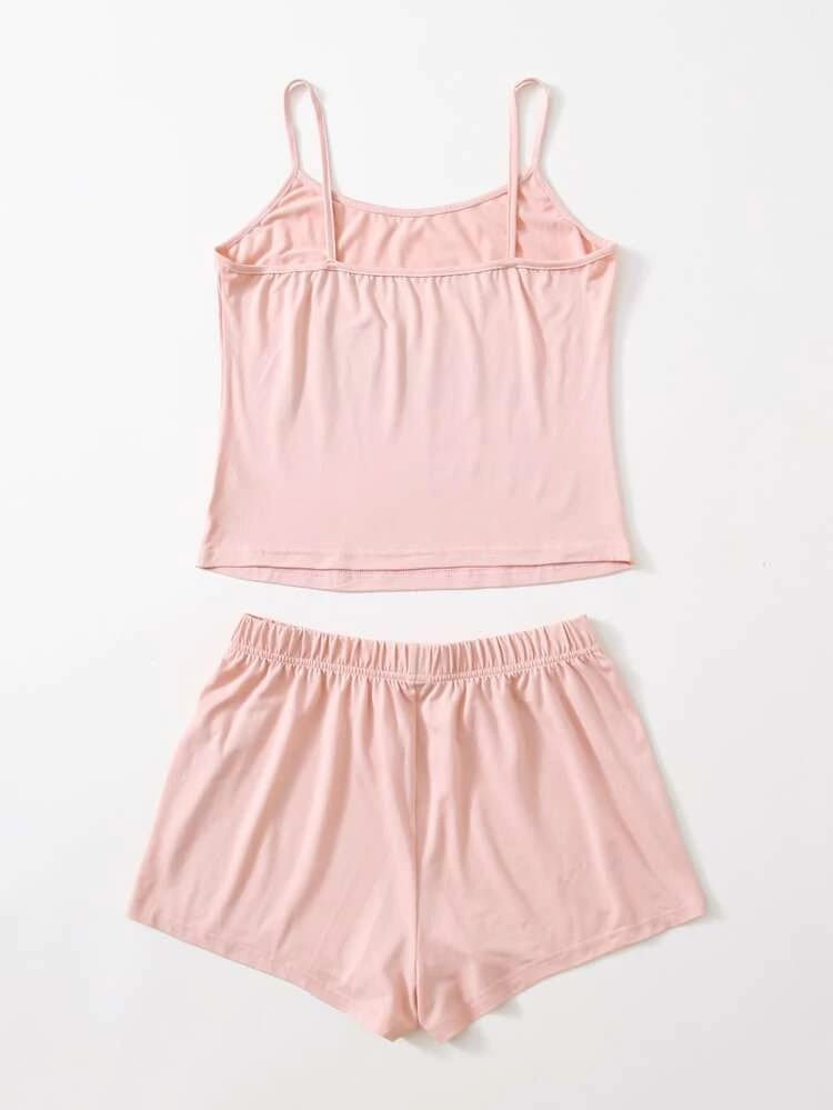 Fifth Avenue Women's WSNS22 Print Detail Top and Shorts Set