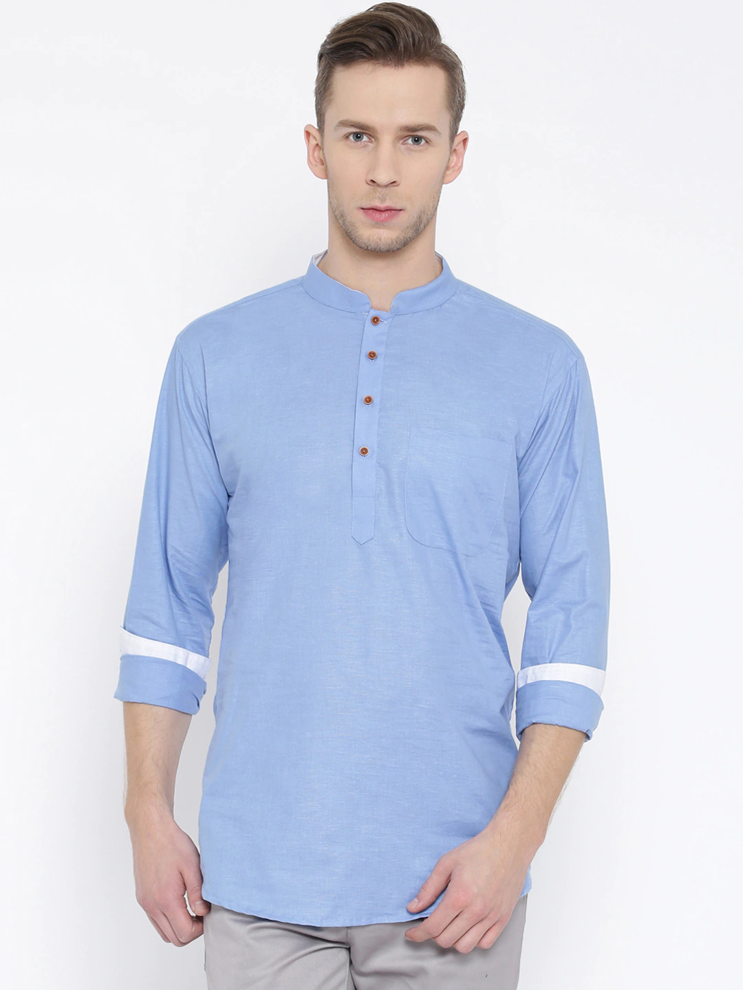 Fifth Avenue Men's Stitched Button Kurta FAMSBK8