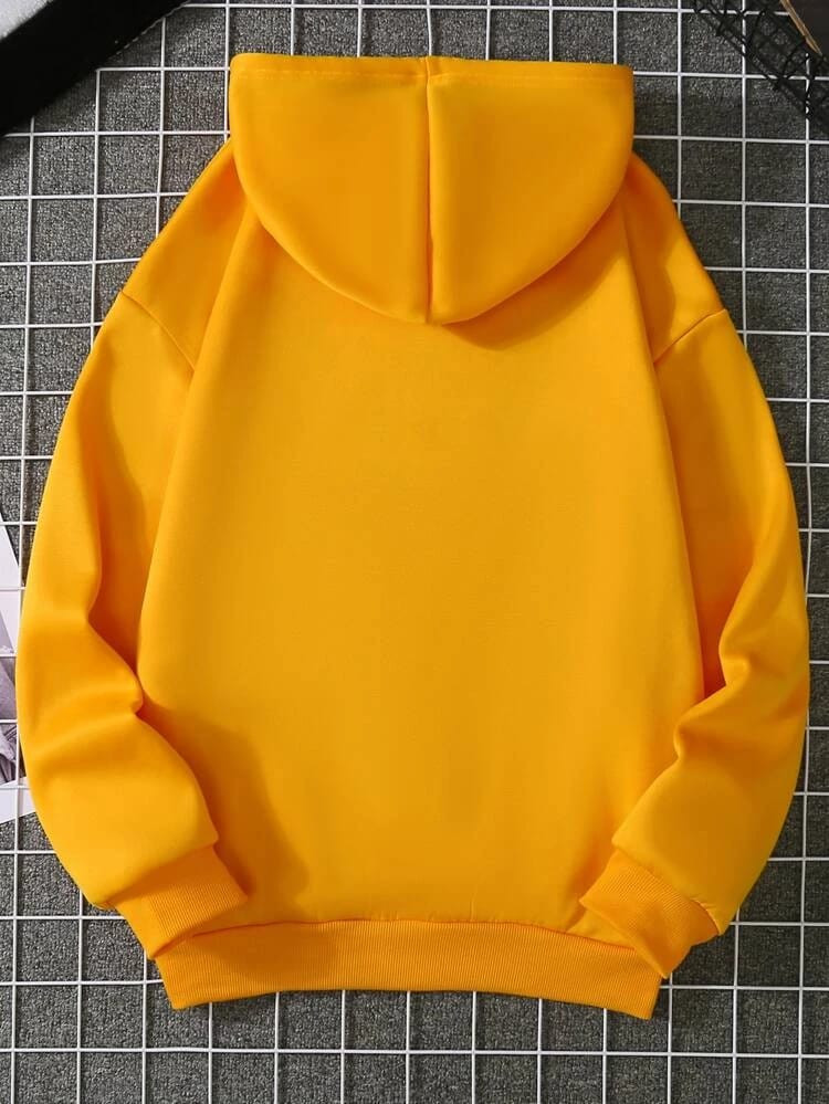 Fifth Avenue DIFT305 Floral Print Hoodie - Yellow