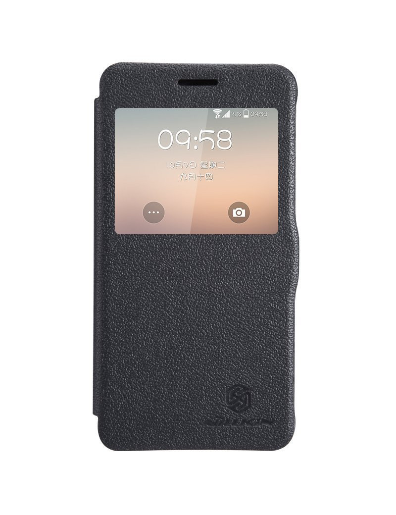 Nillkin Fresh Series Leather Case for Galaxy Alpha - Black