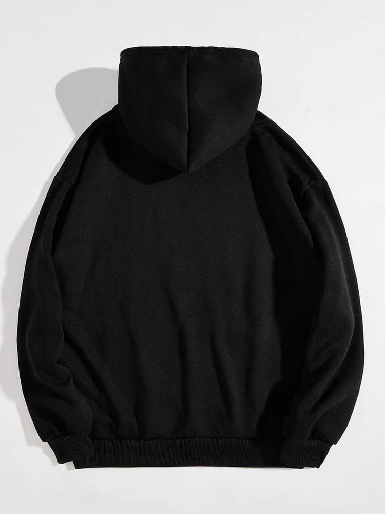Fifth Avenue DIFT311 Burn Baby Burn Print Hoodie - Black