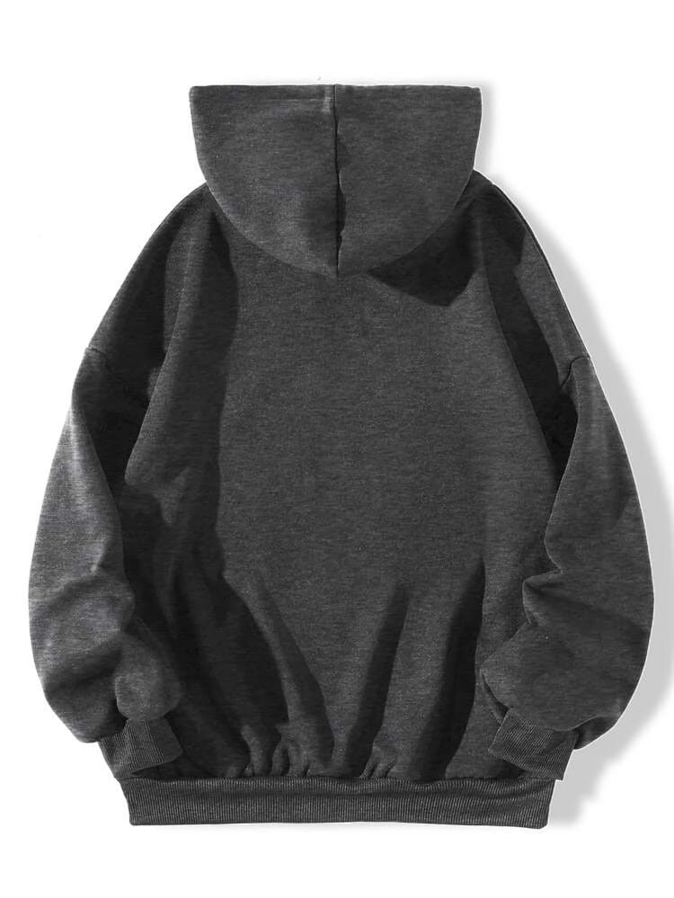 Fifth Avenue DIFT316 California Print Hoodie - Charcoal