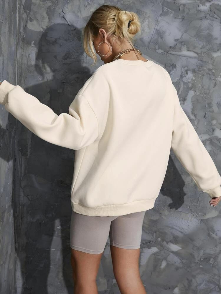 Fifth Avenue DIFT342 Los Angeles Printed Sweatshirt - Cream