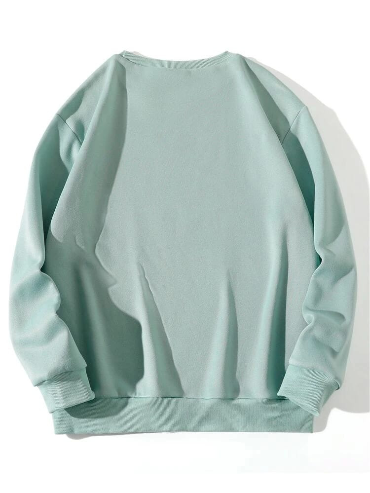 Fifth Avenue DIFT343 Motor Cycle Printed Sweatshirt - Mint Green