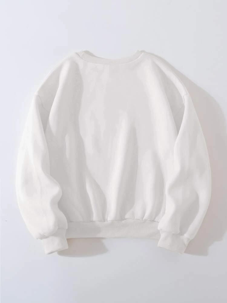 Fifth Avenue DIFT347 Michigan Printed Sweatshirt - White