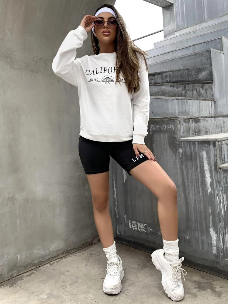 Fifth Avenue DIFT365 California Printed Sweatshirt - White