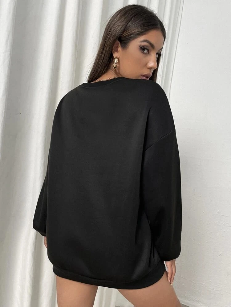 Fifth Avenue DIFT367 California Printed Sweatshirt - Black