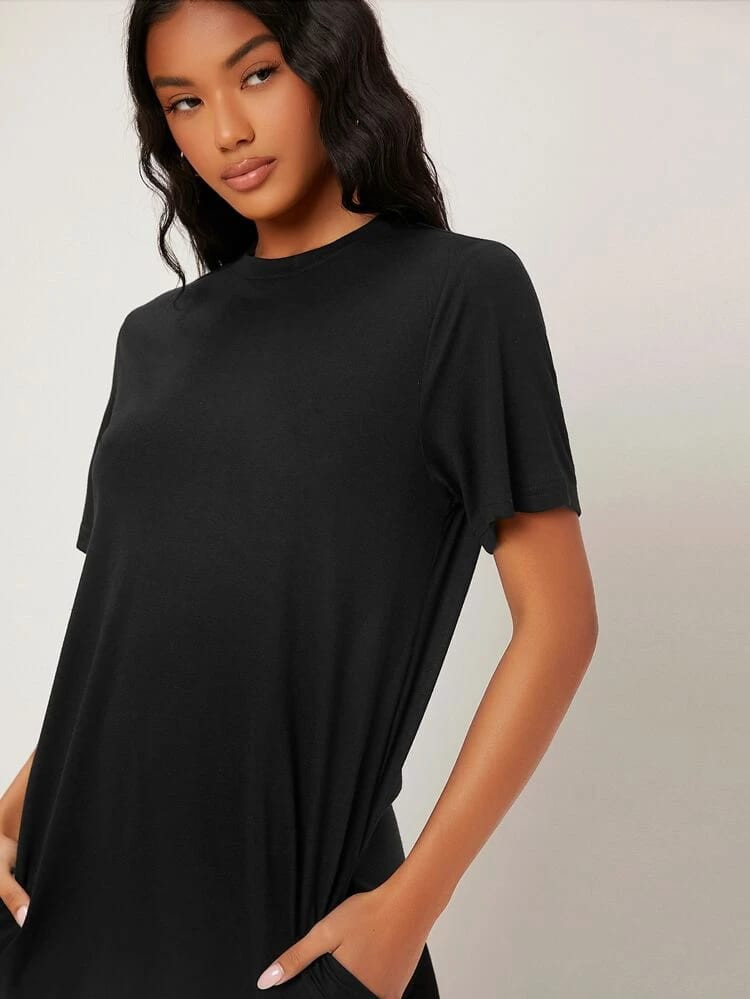 Fifth Avenue Women's Full Sleeve Extra Long T-Shirt Dress - FAWCTS12
