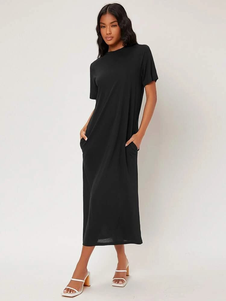 Fifth Avenue Women's Full Sleeve Extra Long T-Shirt Dress - FAWCTS12