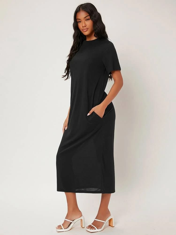 Fifth Avenue Women's Full Sleeve Extra Long T-Shirt Dress - FAWCTS12