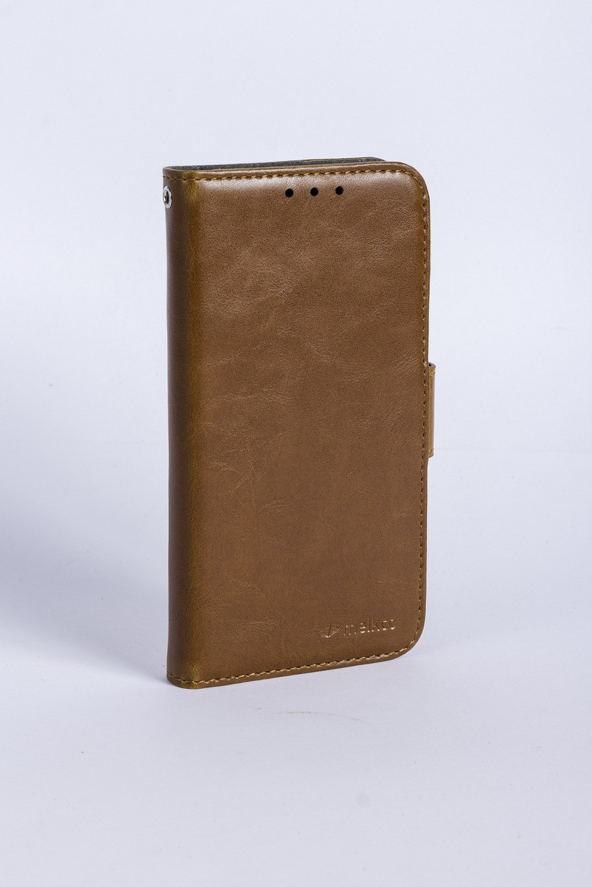 Melkco Mini Wallet Book Type Leather Case for Samsung Galaxy S4 - Brown Split