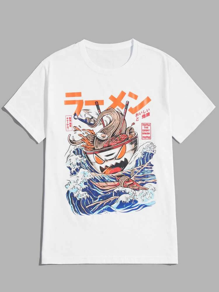 Fifth Avenue Anime Printed MIFT4 T-Shirt - White