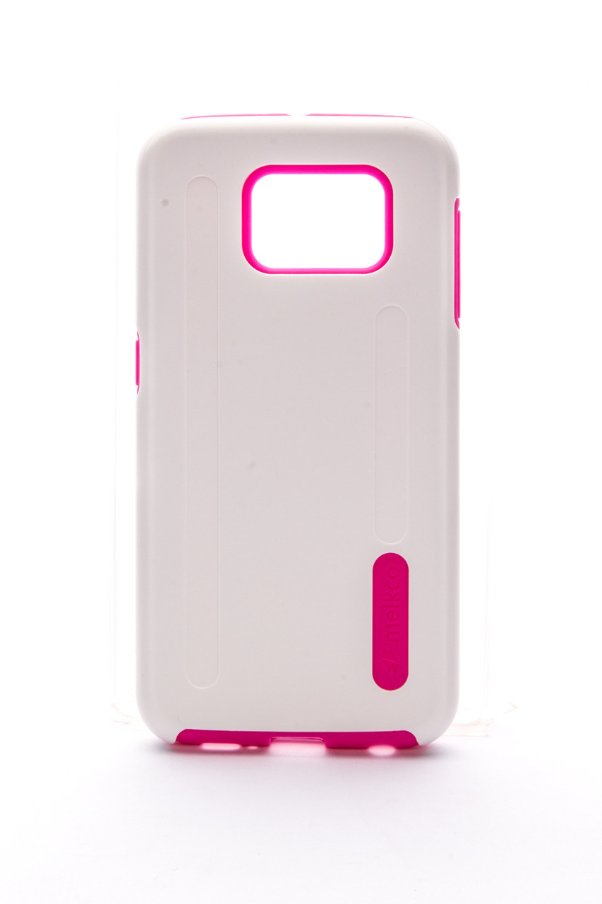 Melkco Kubalt Double Layer Case for Galaxy S6 - White/Pink