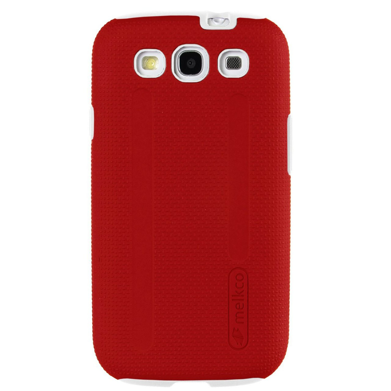 Melkco Kubalt Double Layer Case for Galaxy S3 - Red / White