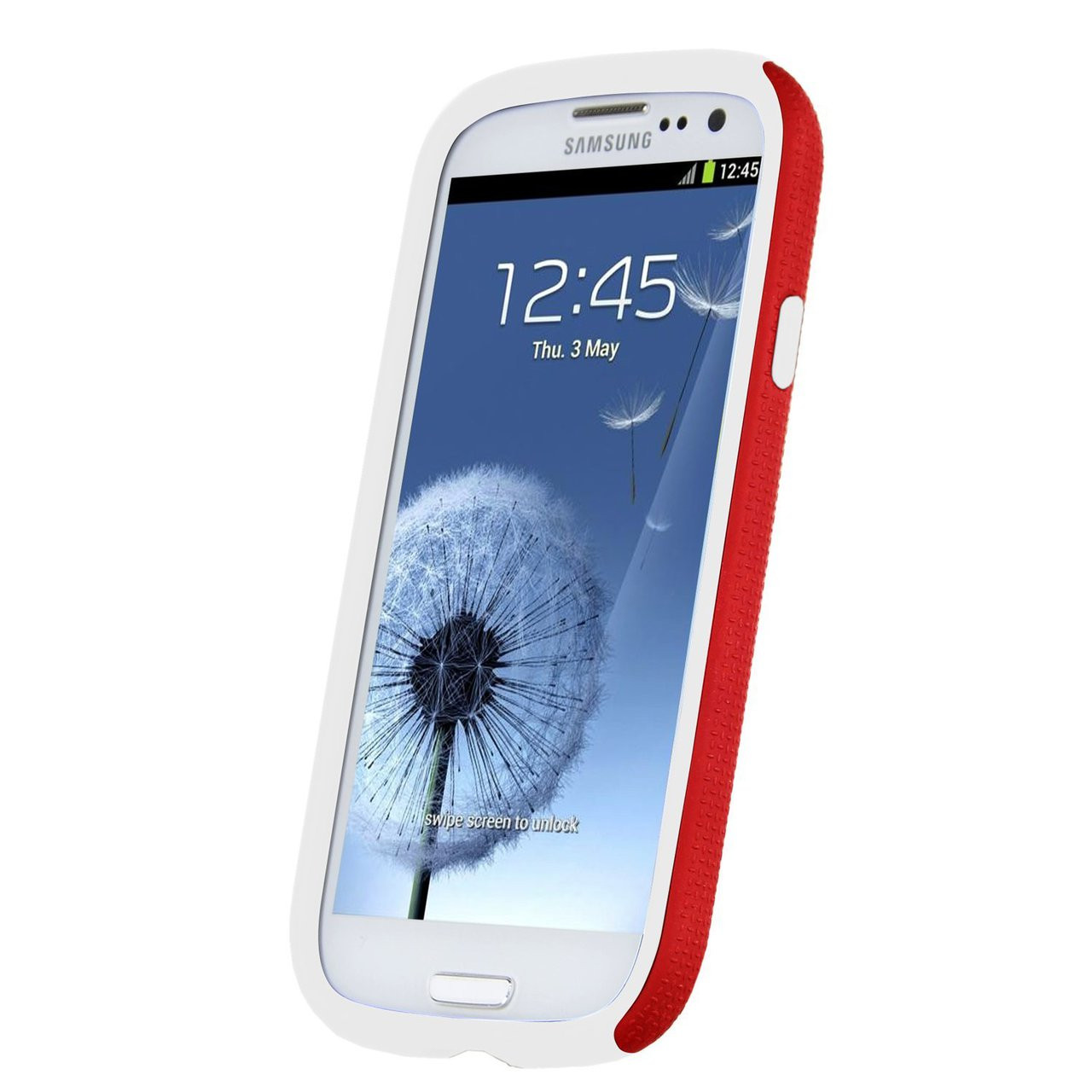 Melkco Kubalt Double Layer Case for Galaxy S3 - Red / White