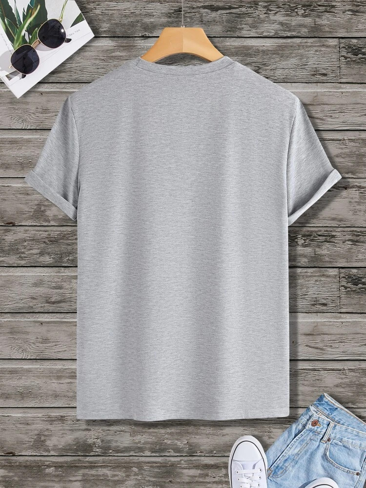 Fifth Avenue Rose Printed MIFT72 T-Shirt - Grey