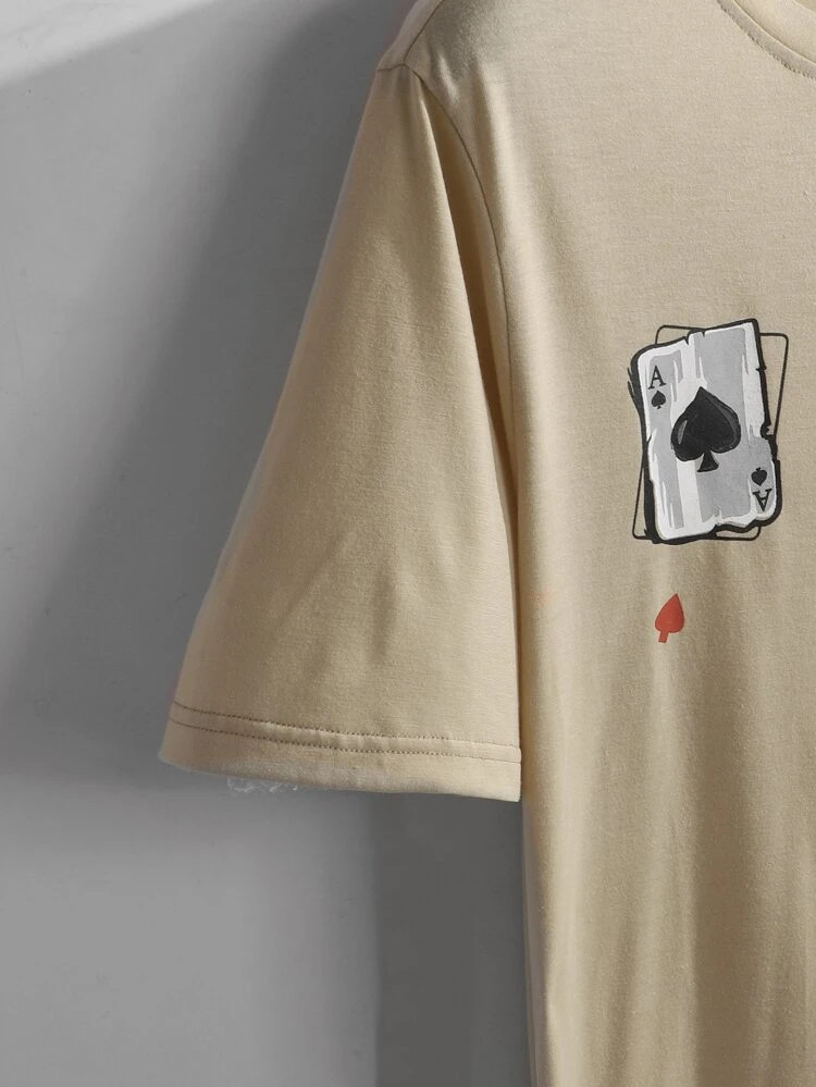 Fifth Avenue Cards Text Printed MIFT97 T-Shirt - Cream