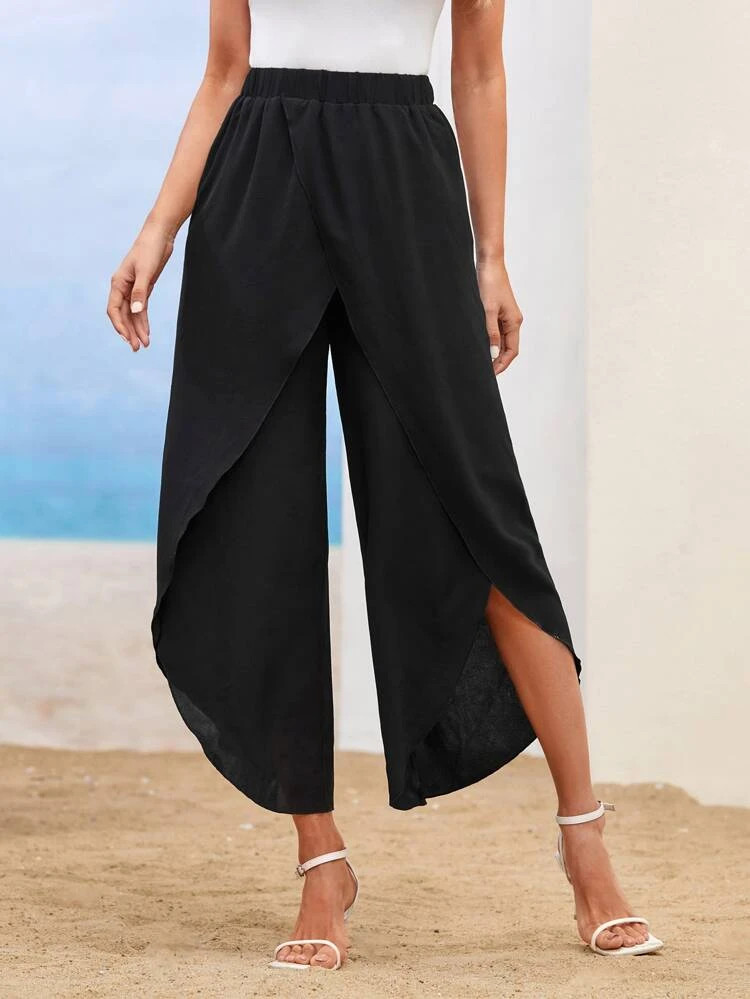 Fifth Avenue Women's Overlap Waist Detail Pants FAWLP38