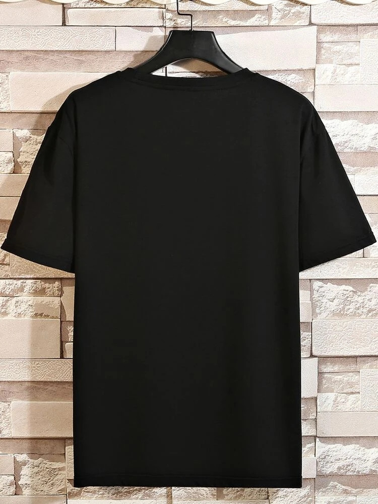 Fifth Avenue Butterfly Printed MIFT109 T-Shirt - Black
