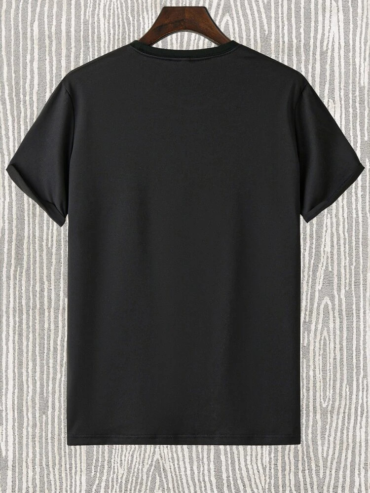 Fifth Avenue Scene Text Printed MIFT152 T-Shirt - Black
