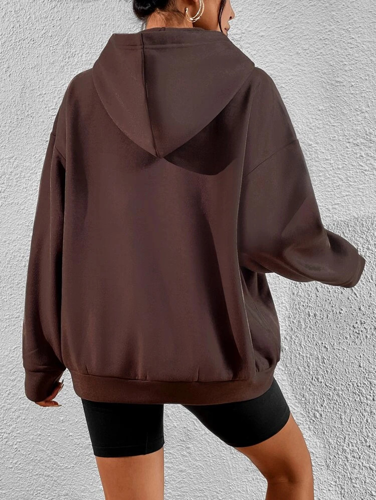 Fifth Avenue DIFT710 Overthinking Print Hoodie - Brown