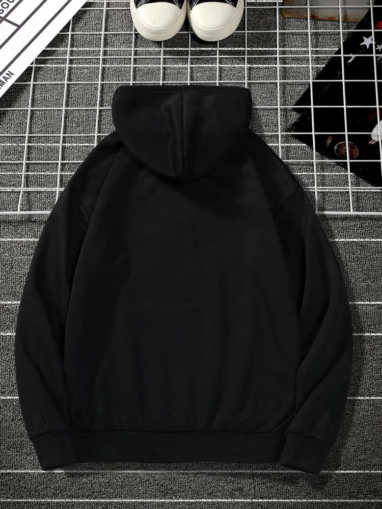 Fifth Avenue Printed Hoodie MIFT285 - Black