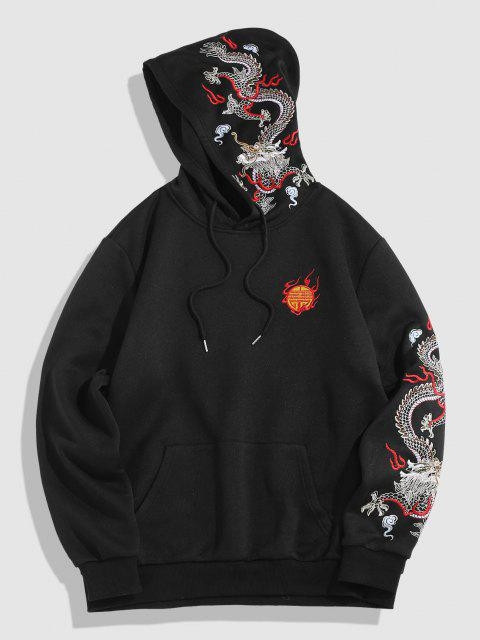 Fifth Avenue Printed Hoodie MIFT290 - Black