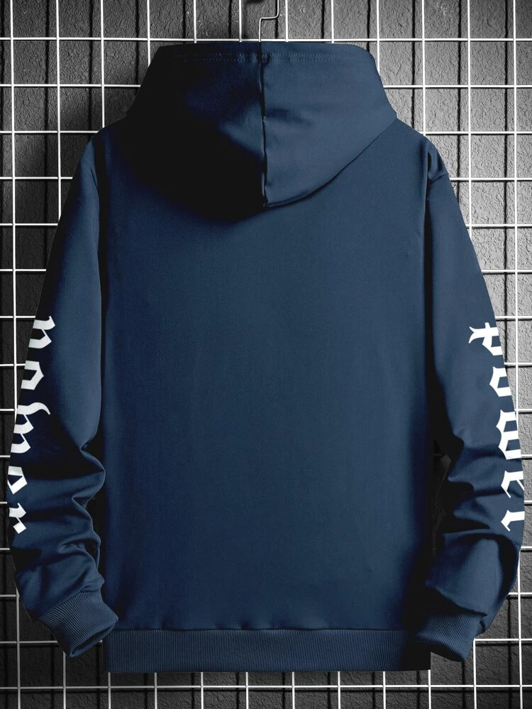 Fifth Avenue Printed Hoodie MIFT293 - Blue