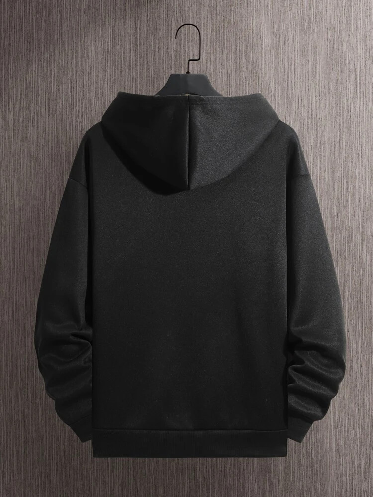 Fifth Avenue Printed Hoodie MIFT301 - Black