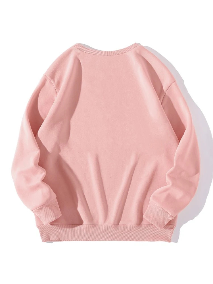 Fifth Avenue DIFT762 Flowers Printed Sweatshirt - Pink