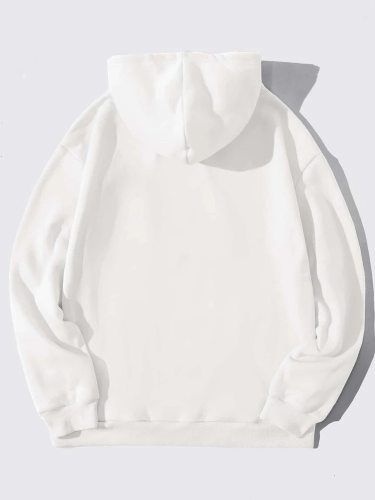 Fifth Avenue DIFT776 Figure Print Hoodie - White