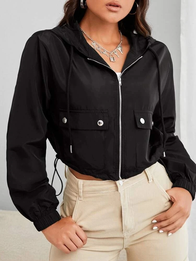 Fifth Avenue Button Detail Zip Jacket FA22W2