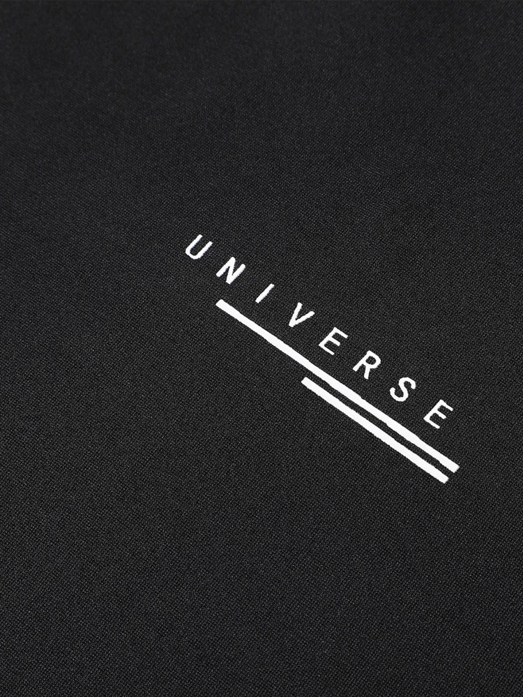 Fifth Avenue Text Floral Printed MIFT390 T-Shirt - Black