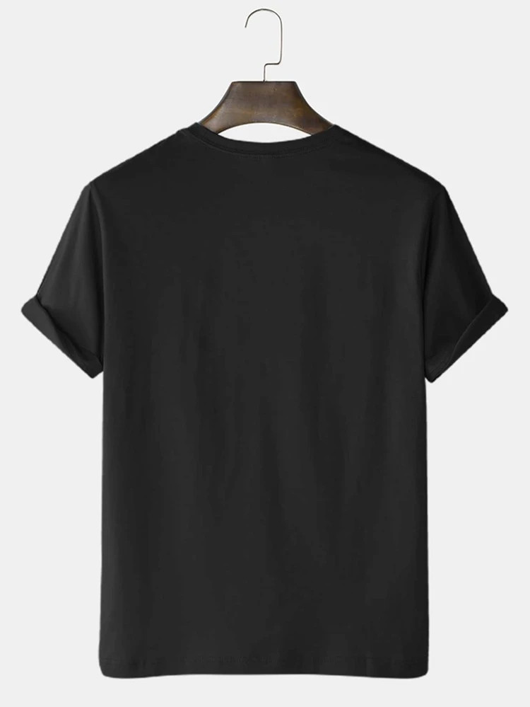 Fifth Avenue Text Floral Printed MIFT399 T-Shirt - Black